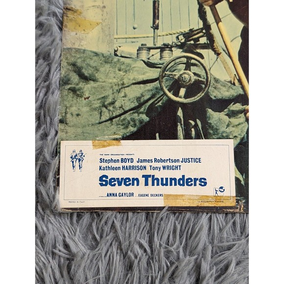 Seven Thunders 1957 Lobby Cards Movie Poster WWII Stephen Boyd British Military - Picture 3 of 8
